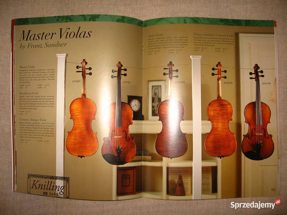Knilling 2001 String Instruments catalog katalog Kępice