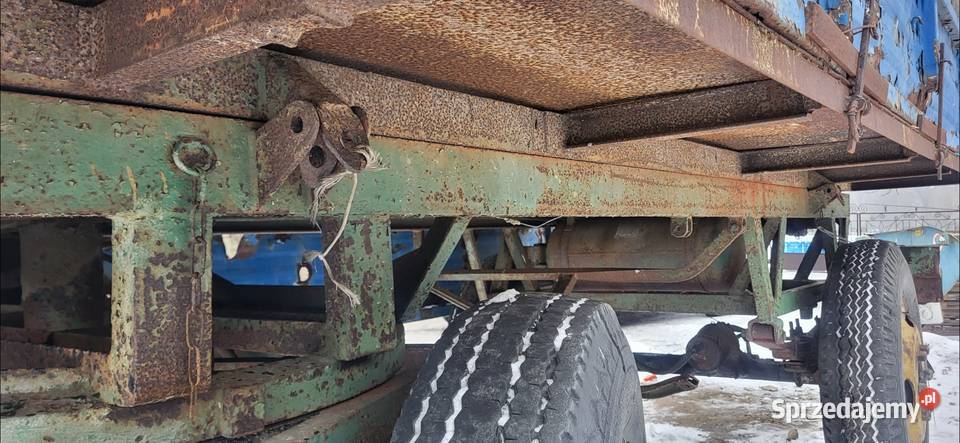 przyczepa wywrotka 2 strony zarejestrowana nieuszkodzony Przyczepy rolnicze Gostynin
