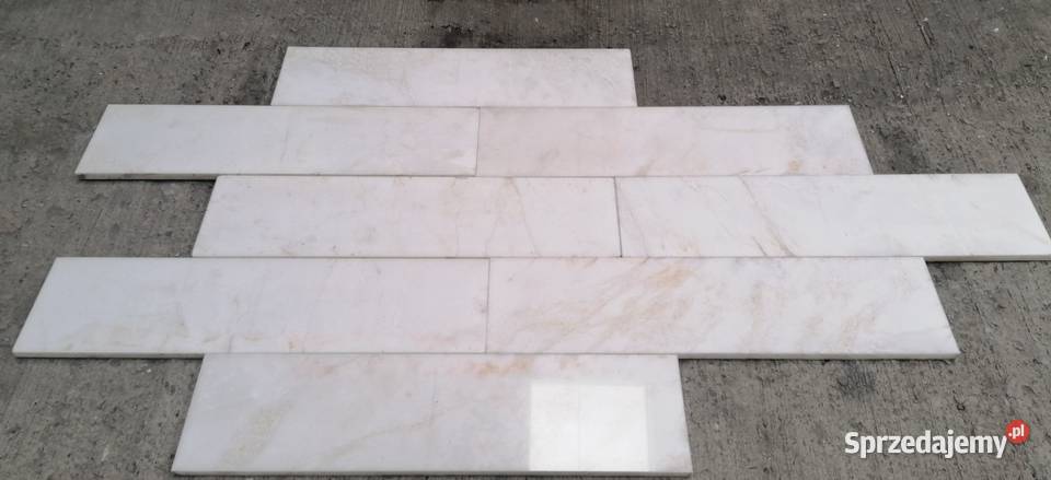 Marmur BIANCO RHINO 80x20x2 poler Przemyśl