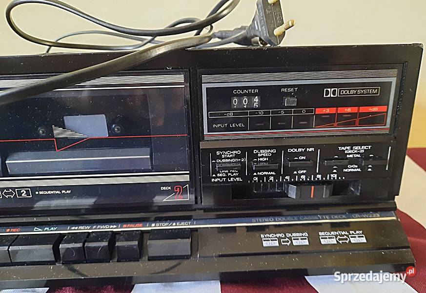 Magnetofon dwukasetowy Fisher CRW223 Ostrów Wielkopolski