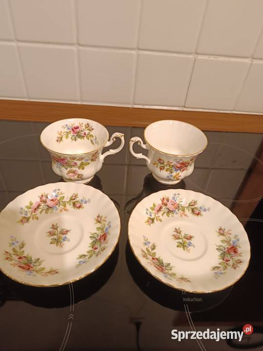 Filiżanki Royal Albert Moss Rosse Gorlice
