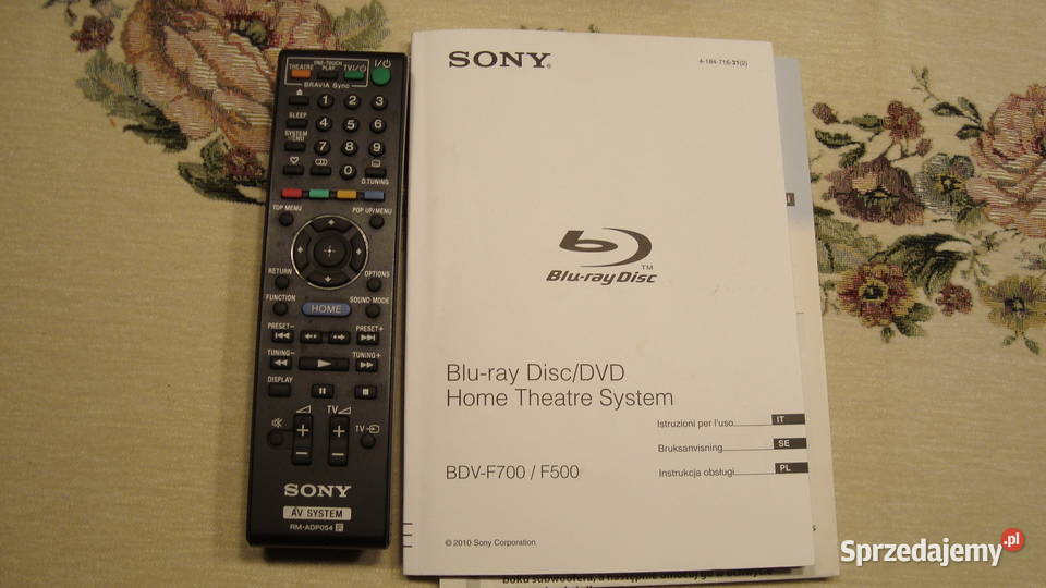 Zestaw kina domowego z Bluray Sony BDVF 500 Elektronika Warszawa