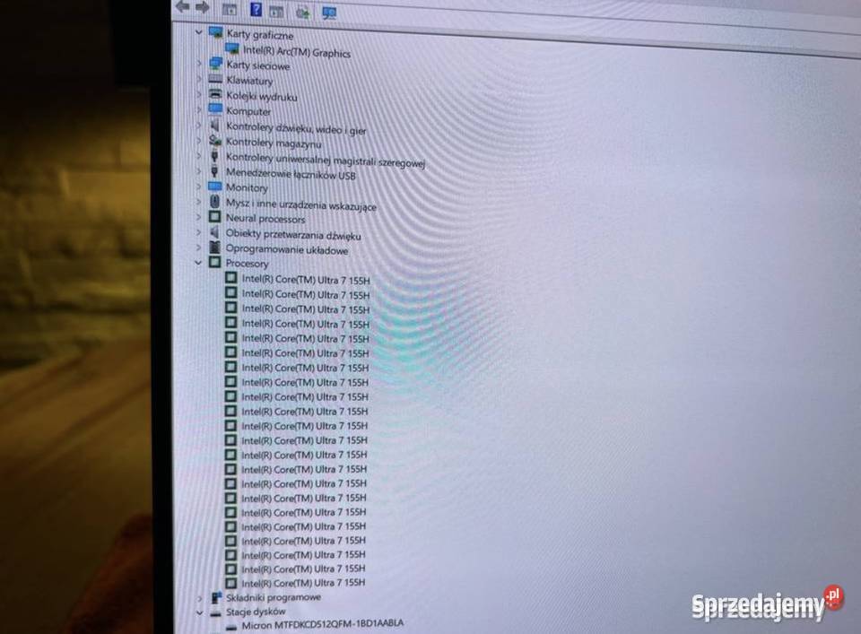 Lenovo Yoga Pro 14 Ultra 7 155H 22x48Ghz 16 GB Liczba rdzeni 6