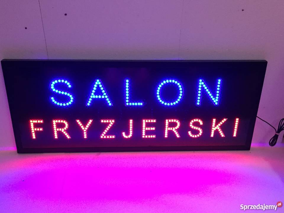 Kaseton szyld reklama LED 100x40 zewnętrzna Wyposażenie salonów mazowieckie Pomiechówek