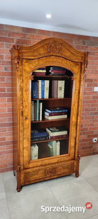 Piękna biblioteka witryna Ludwik Filip antyk Łagów sprzedam