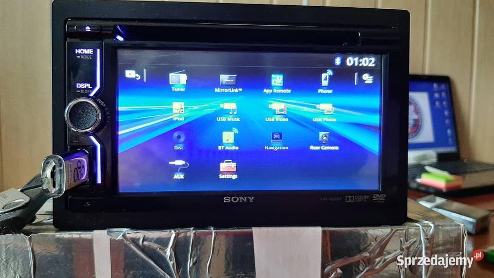 Sprzedam radio multimedialne 2 din SONY XAV602BT CD Łódź sprzedam