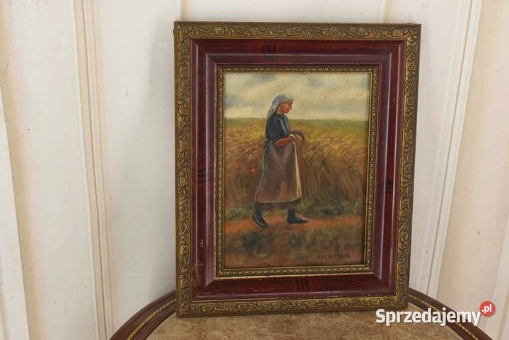 Józef Chełmoński Pejzaż Polskiej Wsi Kobiety w Kraków