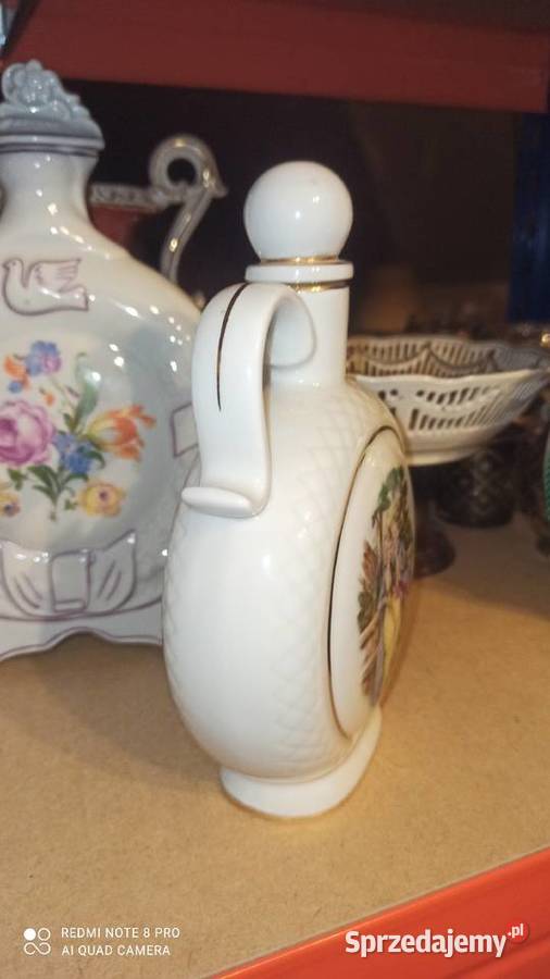 Porcelanowa karafka Freiserger VEB Porzellan Gdańsk