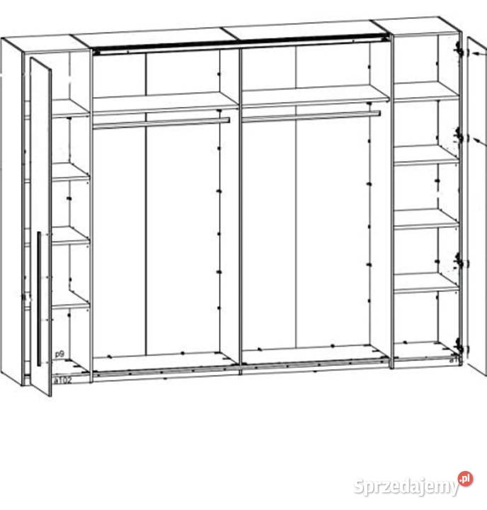 Duża ładna szafa Match 270 Szafy i garderoby