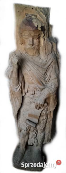 Rzeźba Święty Lite Drewno DUŻA STOJĄCA HANDMADE sprzedam