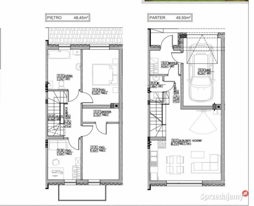 Mieszkanie dwupoziomowe 100m2 ogródek 98m2 Kobyłka sprzedam