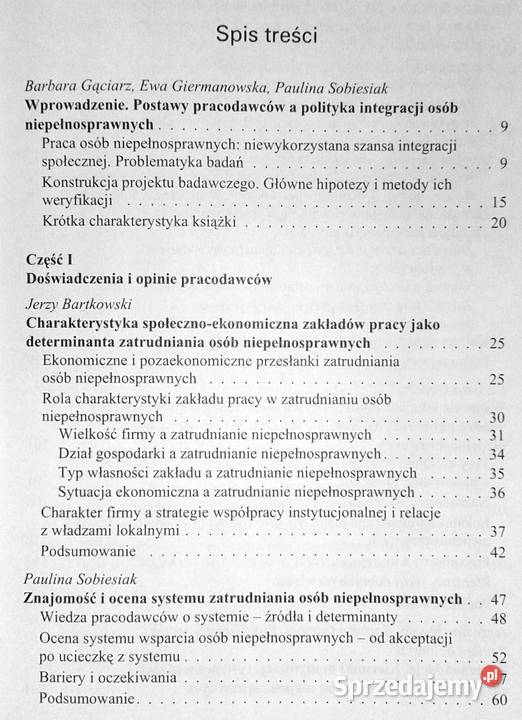 Zatrudniając niepełnosprawnych Barbara Gąciarz lubelskie Chełm