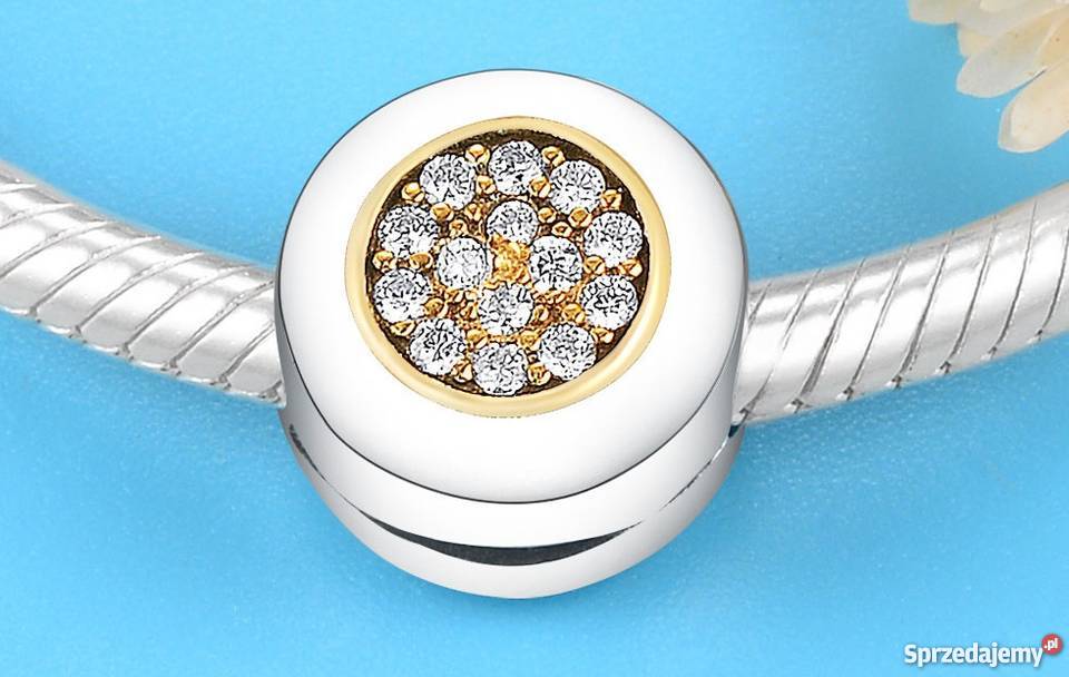 Pandora Charm koralik klips cyrkonie pave shine Biżuteria dla Pań Warszawa