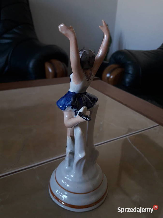 Porcelanowa baletnica w stylu art deco Zygmunt lubelskie