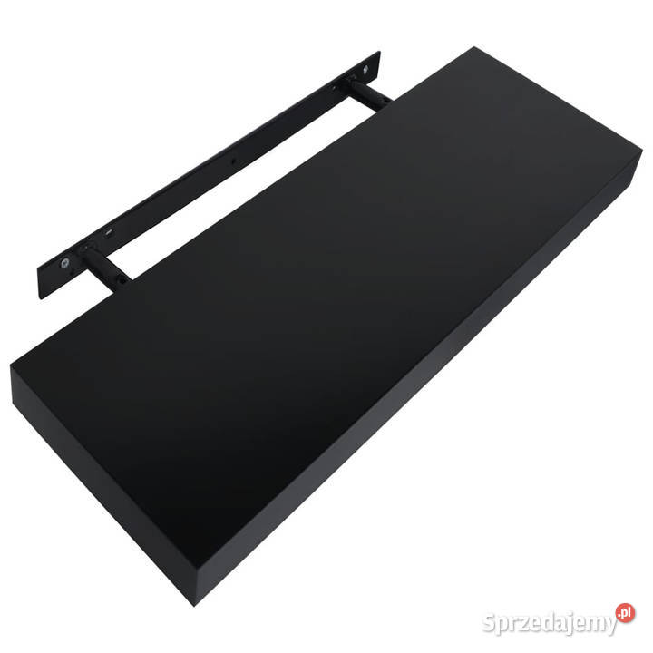 Wiszące półki ścienne 2 czarne 40 x 20 x 38 Meble Warszawa