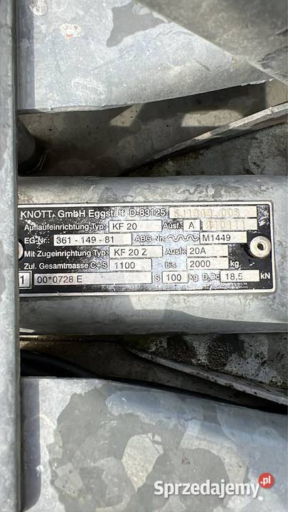 Sprzedam przyczepkę samochodową podwójną oś Do samochodów osobowych Nowy Lipowiec