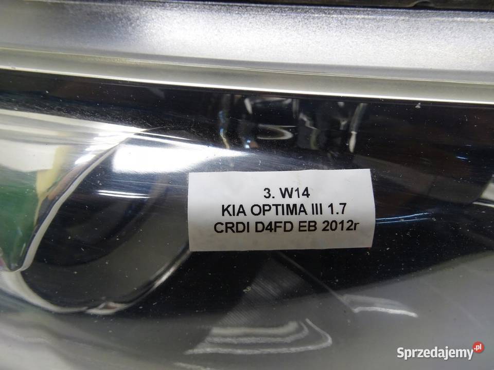 LAMPA PRAWA PRAWY PRZÓD PRZEDNIA KIA OPTIMA III osobowe małopolskie