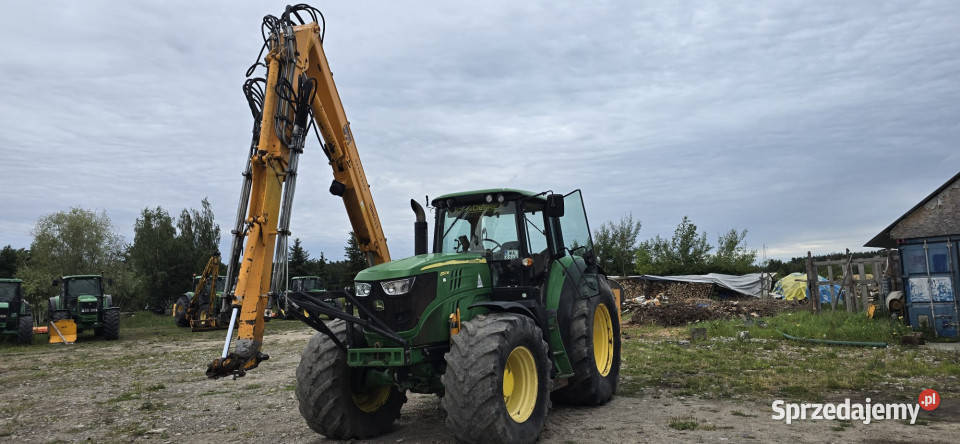Ciągnik JOHN DEERE 6150M herder kosiarka na Łomianki Dolne