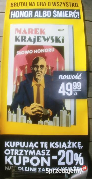 Plakat reklamowy książki Marka Krajewskiego