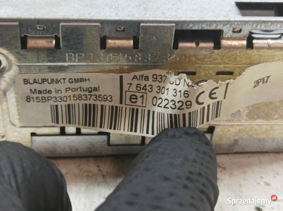 RADIO 7643301316 Alfa Romeo GT I 20032010 Wyposażenie wnętrza