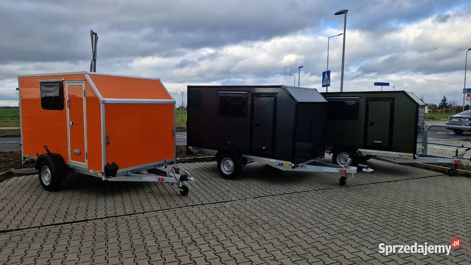 Mobilne Biuro OffROAD przyczepa na ryby wyprawę Leszno