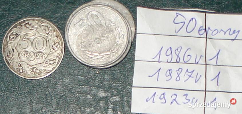 Monety kolekcjonerskie mazowieckie Warszawa sprzedam