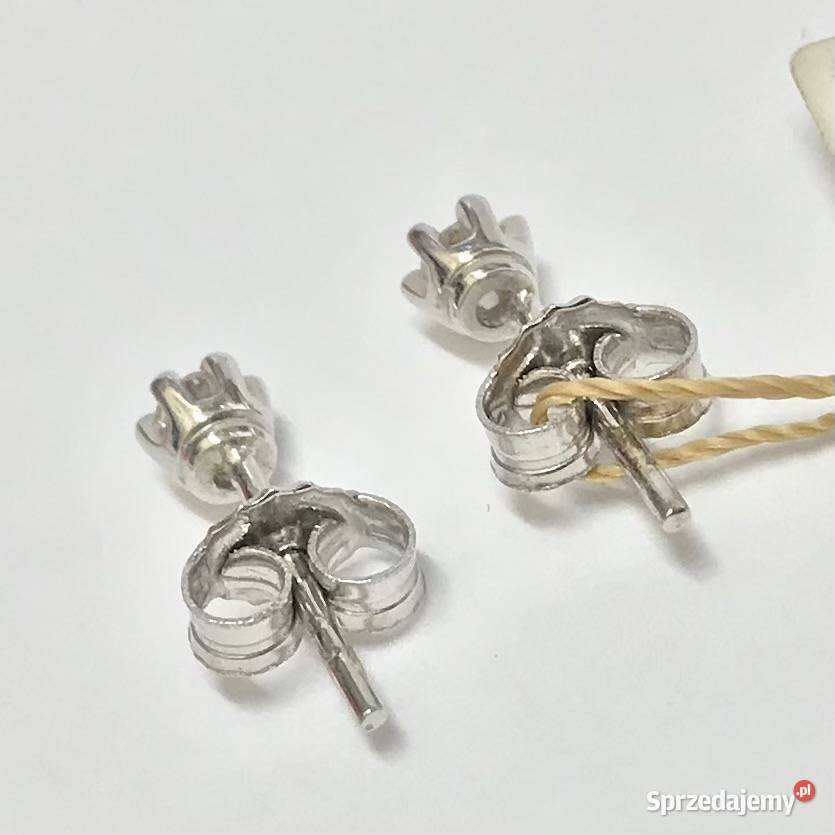 Złote KOLCZYKI 14K YES Stella BRYLANTY 016ct CUD Warszawa