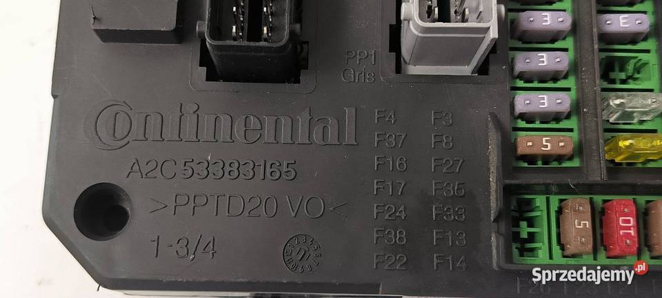 SKRZYNKA BEZPIECZNIKÓW PEUGEOT 508 9665547580 Lipno