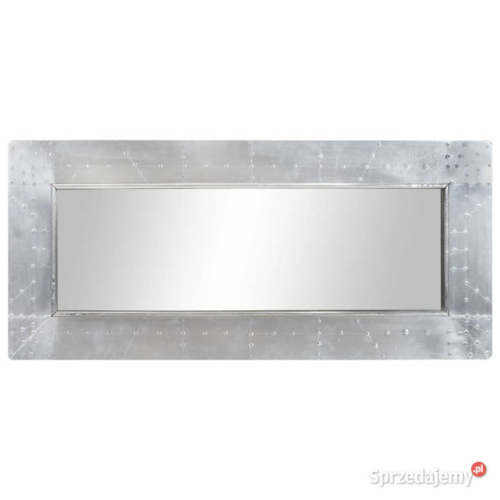Lustro ścienne w stylu Aviator 110x50 metalowe