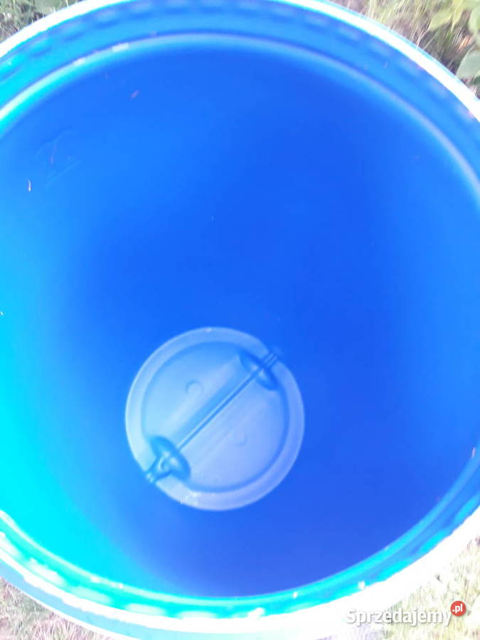 beczka plastikowa 60L z deklem czysta