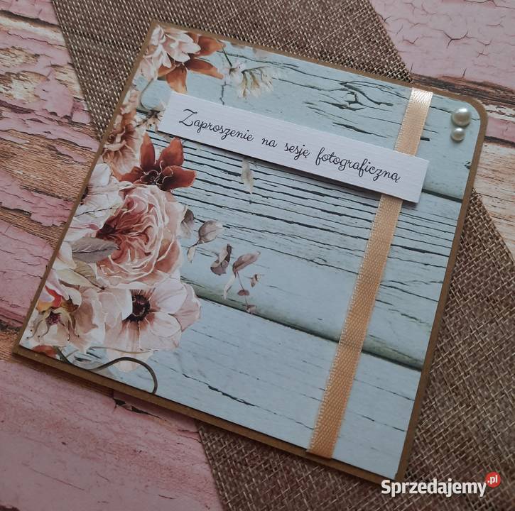 Zaproszenia na sesję fotograficzną handmade Dęblin