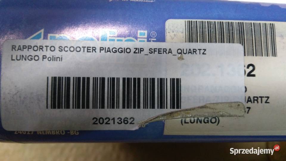 PRZEKŁADNIA PRZEŁOŻENIA POLINI 1637 PIAGGIO Bielsk Podlaski