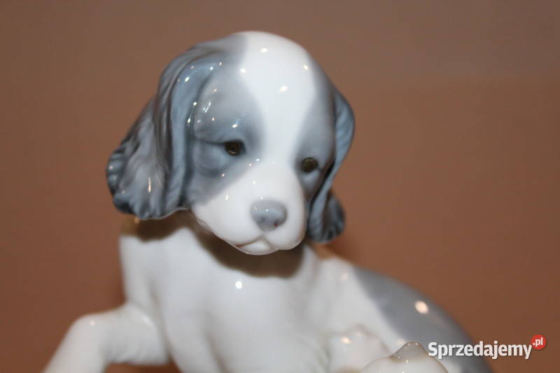 Figurka bawiące się pieski Nao 322 FiaF Porcelana i szkło Szczecin