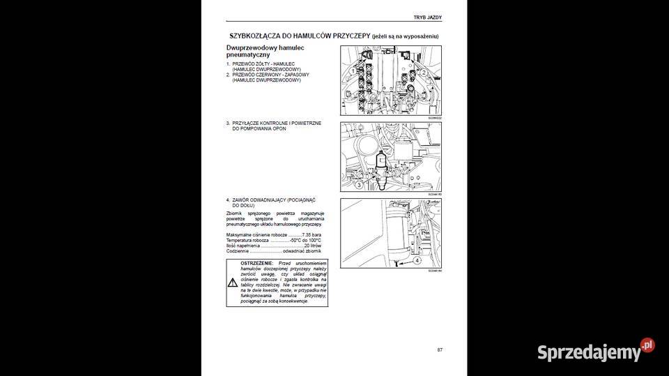 CASE CVX 140150 160 175 195 instrukcja obsługi Rok wydania 2005 Gdańsk