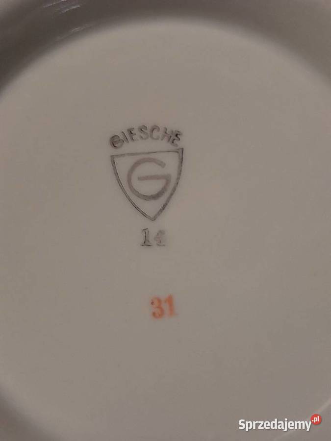 Stara porcelana Giesche Bogucice dzban talerz Dąbrowa Górnicza