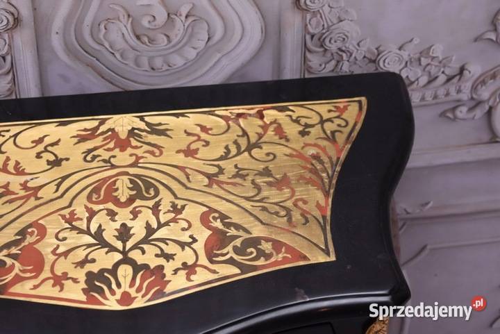 Komoda Szafa Boulle Liczne Zdobienia Drewno Brąz Komody Kraków