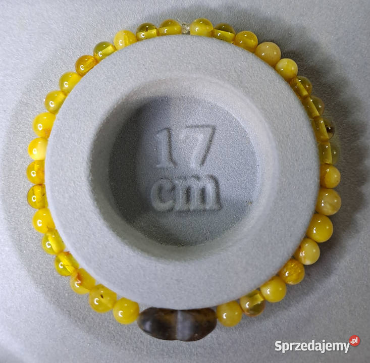 Bransoletka BURSZTYN bałtycki mleko serce Warszawa