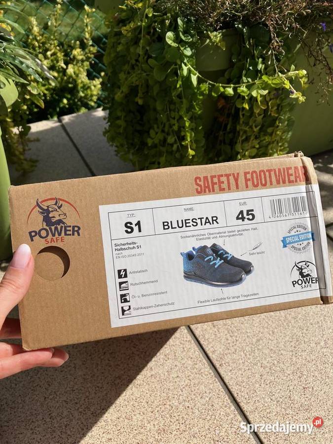 Buty ochronne Power Safe Bluestar S1 podnosek inna Nisko