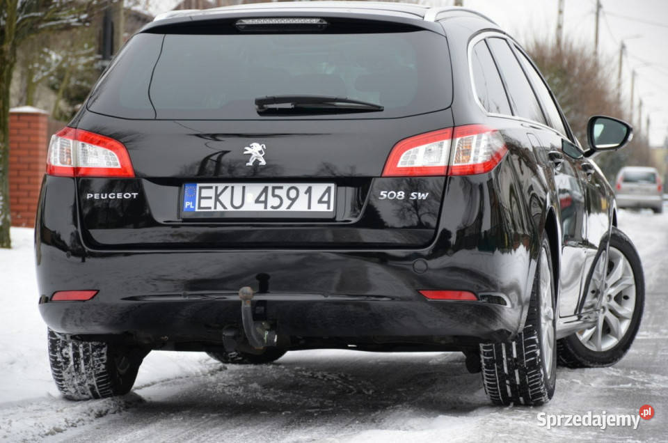 Peugeot 508 SW Czarny 16eHDI 114 Serwis Panorama łódzkie Kutno