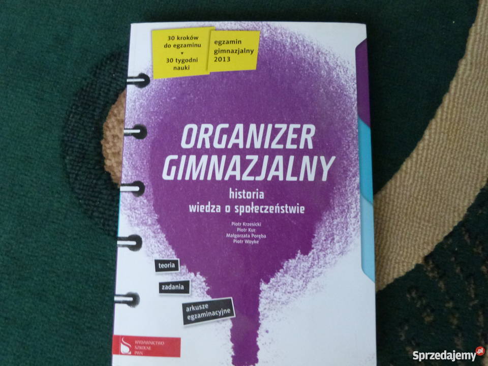 Organizer gimnazjalny historiawos 2013 Warszawa sprzedam