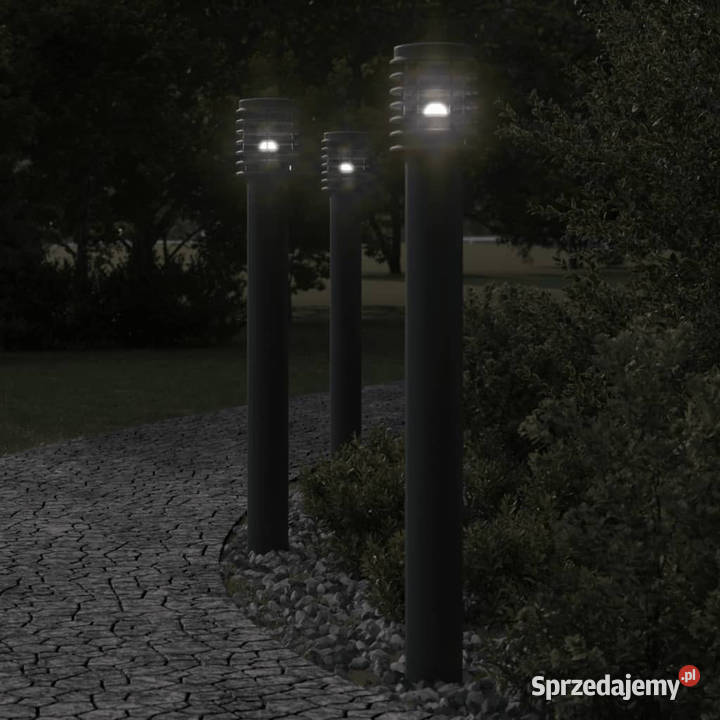 Lampa ogrodowa na słupku czarna 110 stal Warszawa sprzedam