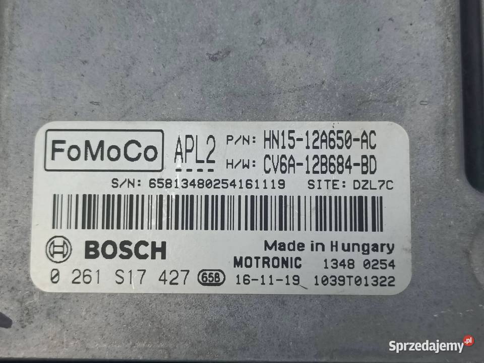 Ford Fiesta Ecosport MK2 10 STEROWNIK KOMPUTER Przemęt