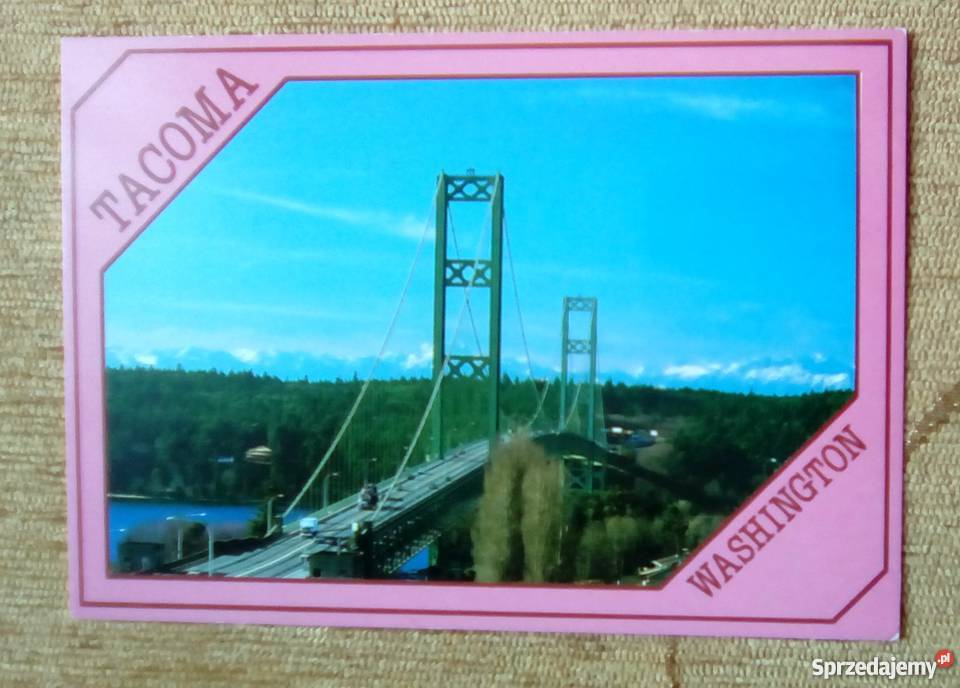 TACOMA MIASTO W STANIE WASZYNGTON WIDOK NA MOST Piszczac