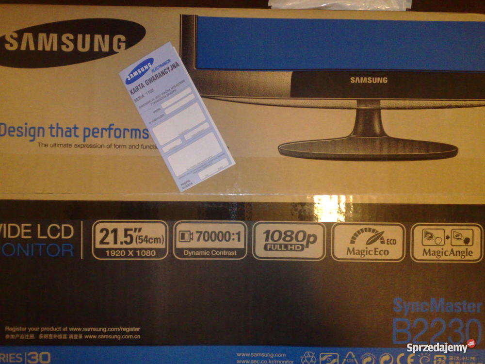 Monitor Samsung SyncMaster B2230 215 FullHD Zduńska Wola sprzedam