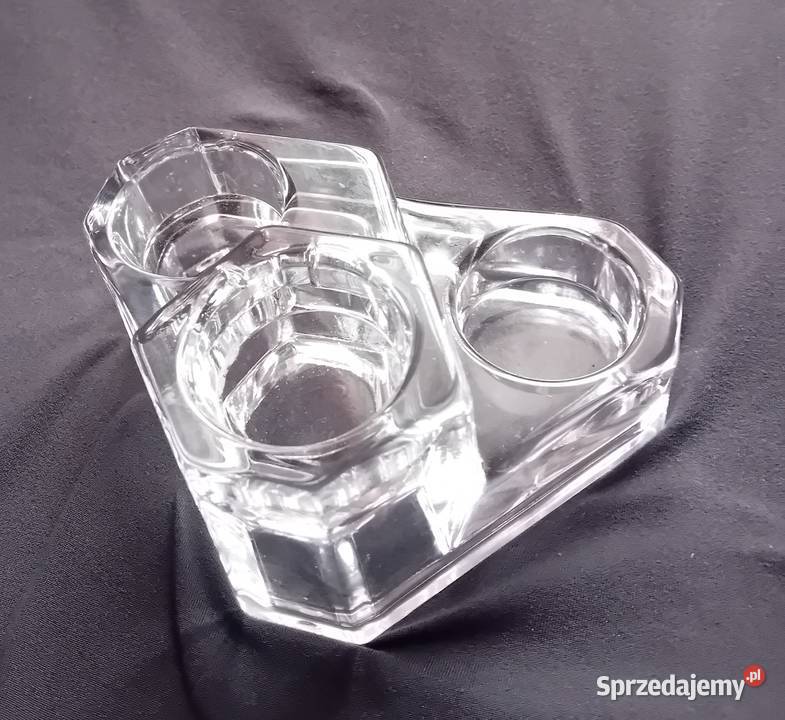 Kryształowy świecznik Partylite Germany 3 x Koźminek