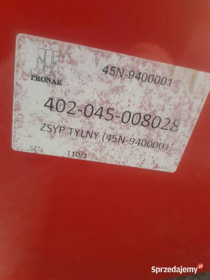 402045008028 Zsyp tylny PRZYCZEPA PRONAR Sulechów