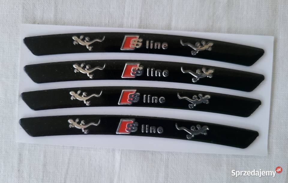 Naklejkiemblematy na felgi Audi Sline Black Gliwice