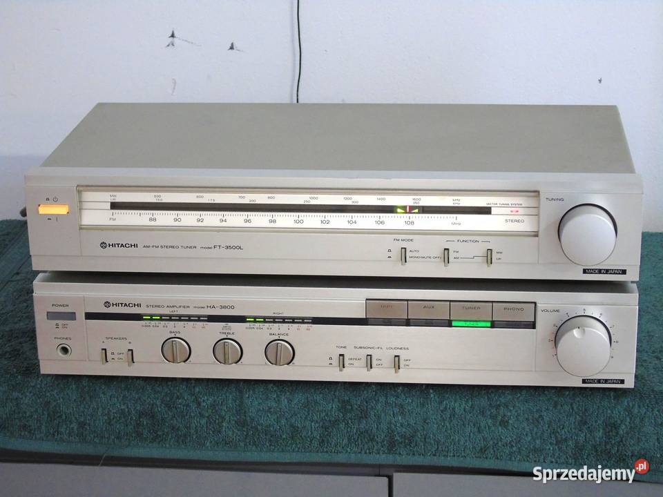 Wzmacniacz i Tuner Hitachi świetne stereo Jasło