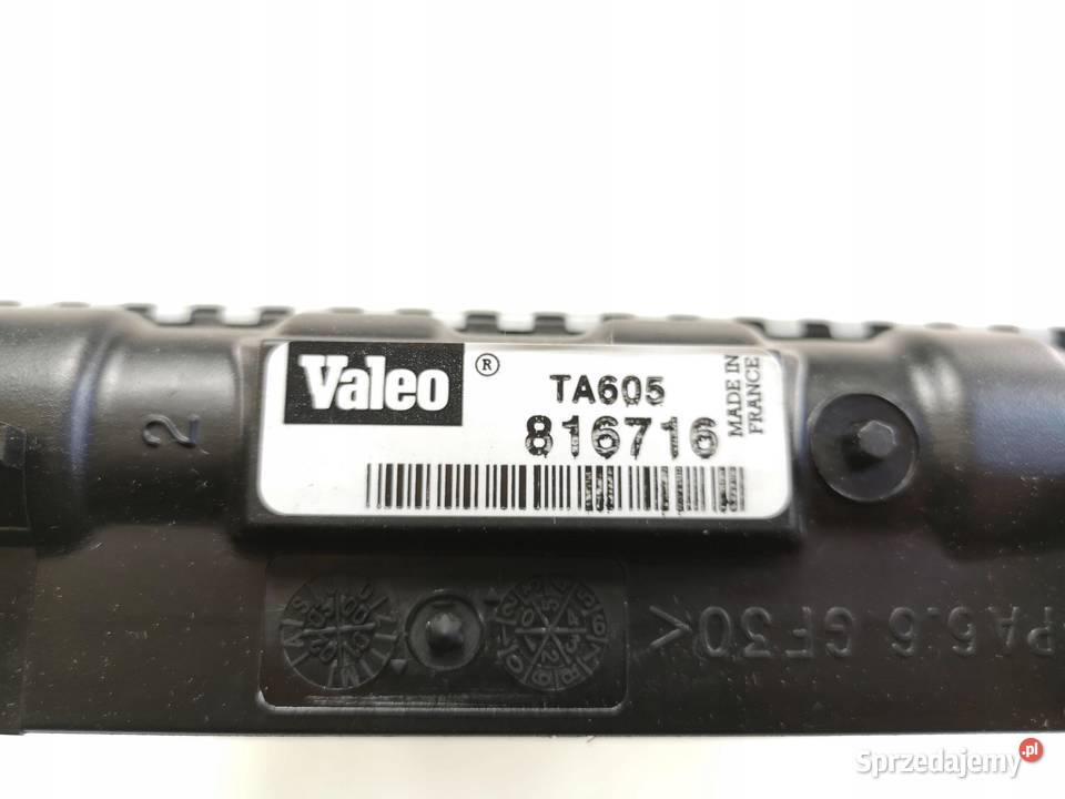 CHŁODNICA WODY VALEO CITROEN ZX 11 14 16 18 osobowe