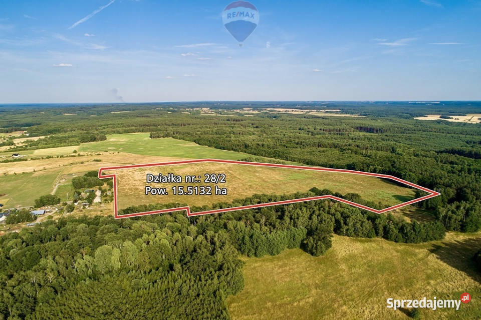 Duża działka rolna 155132 ha dopłaty Klępina